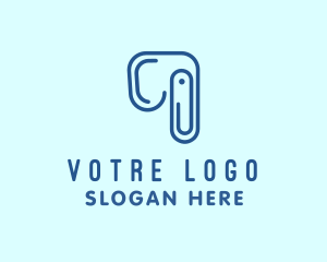 Supply - Elephant Paper Clip logo design