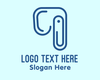 Elephant Paper Clip logo design