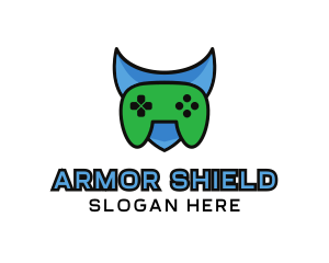 Shield Game Controller logo design