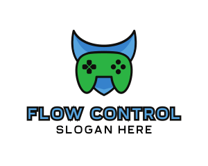 Shield Game Controller logo design