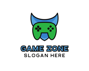 Shield Game Controller logo design