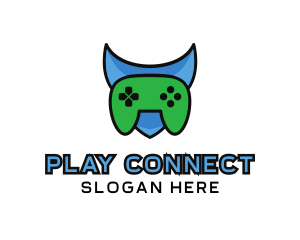 Multiplayer - Shield Game Controller logo design