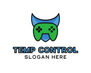 Shield Game Controller logo design