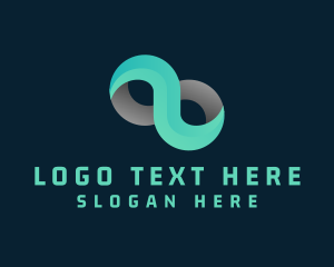 Advertising - Gradient Infinity Loop logo design