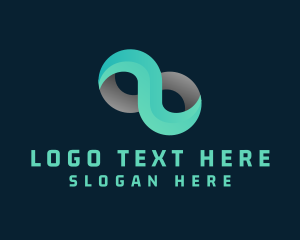 Computer - Gradient Infinity Loop logo design