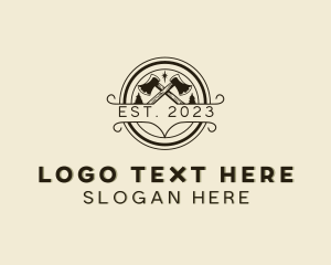 Tools - Axe Carpentry Woodwork logo design