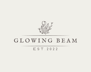 Flower Arrangement - Elegant Garden Boutique logo design