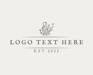 Flower Arrangement - Elegant Garden Boutique logo design
