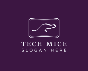 Animal Mouse Frame logo design