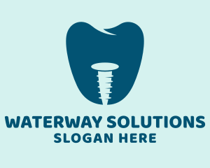 Blue Tooth Screw logo design