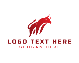 Horn - Wild Bull Cattle logo design