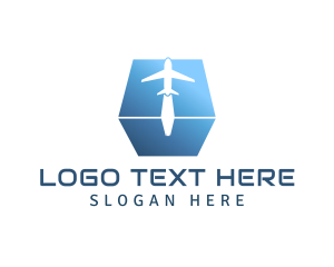 Freight - Airplane Box Shipping logo design