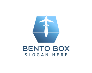 Airplane Box Shipping logo design