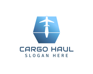 Airplane Box Shipping logo design