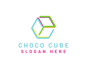 Preschool Cube Toy logo design
