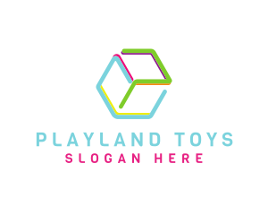 Toy - Preschool Cube Toy logo design