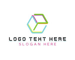 Toy - Multicolor Cube Toy logo design