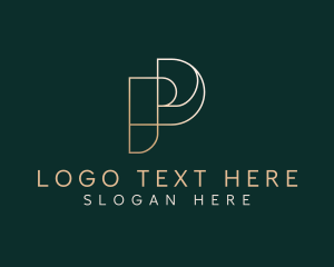 Letter P - Professional Paralegal Attorney logo design
