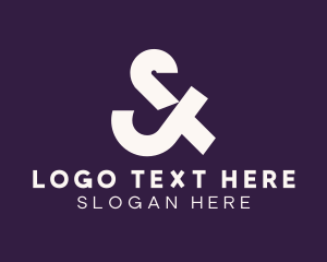 Typography - Modern Ampersand Business logo design