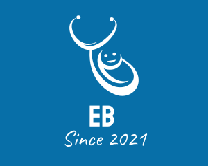 Baby - Medical Pediatric Stethoscope logo design