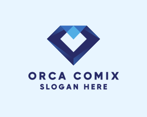 Geometric Diamond Business  Logo