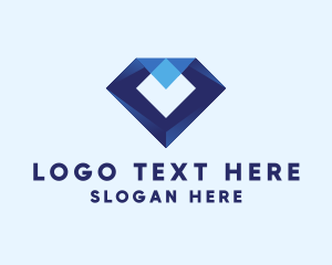 Expensive - Geometric Diamond Business logo design