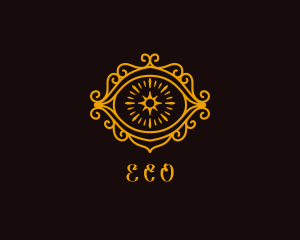 Contact Lens - Ornament Star Eye logo design