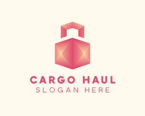 3D Home Package Delivery logo design