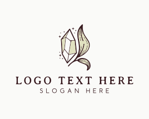 Vintage - Luxury Organic Crystal logo design