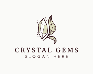 Luxury Organic Crystal logo design