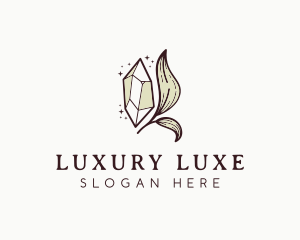 Luxury Organic Crystal logo design