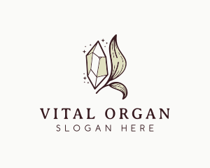 Luxury Organic Crystal logo design