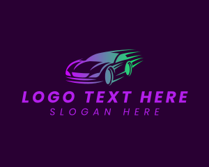 Car Dealer - Fast Race Car logo design