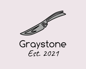 Gray - Gray Kitchen Knife logo design