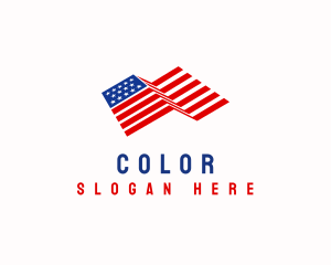 Institution - American Flag Heritage logo design