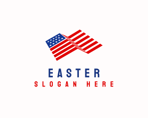 American Flag Heritage logo design