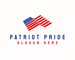 American Flag Heritage logo design