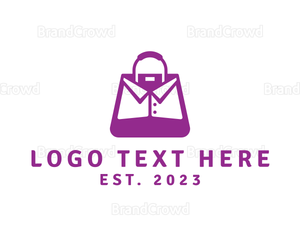 Purple Collar Bag Logo