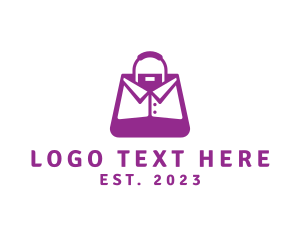 Laundromat - Purple Collar Bag logo design