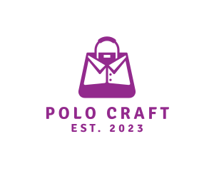 Polo - Purple Collar Bag logo design