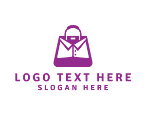 Purple Collar Bag Logo