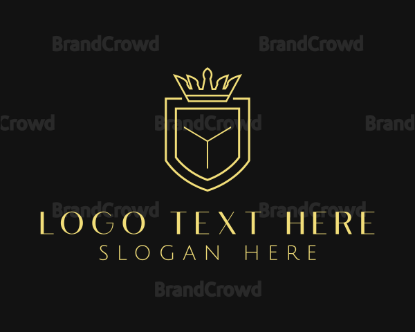 Deluxe Shield Crown Logo