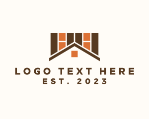 Flooring - Home Brick Flooring logo design