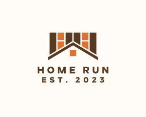 Home Brick Flooring logo design