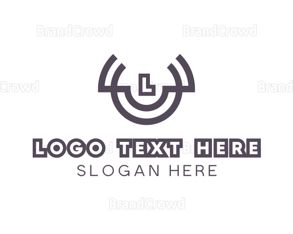 Cow Horns Symbol Logo