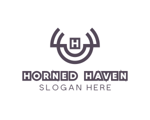 Cow Horns Symbol logo design