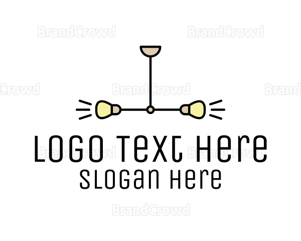 Symmetrical Lighting Fixture Logo