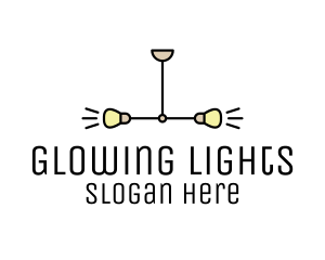 Symmetrical Lighting Fixture logo design