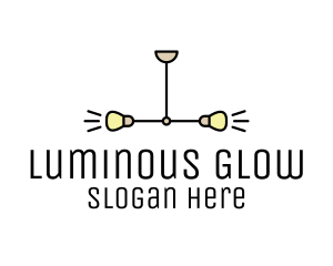 Illumination - Symmetrical Lighting Fixture logo design