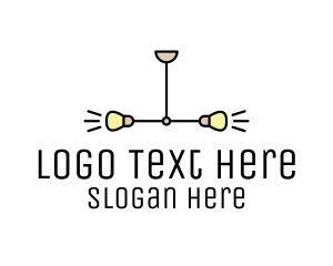 Symmetrical Lighting Fixture Logo